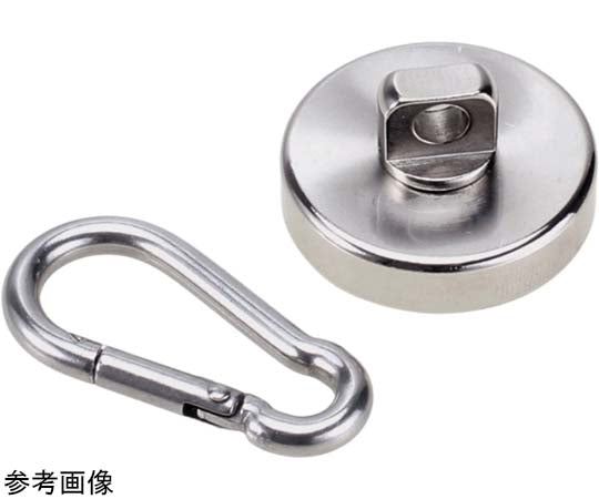 Magnet hook, carabiner hook type, Φ35mm, TR-MGF003-35-SV, 1 piece