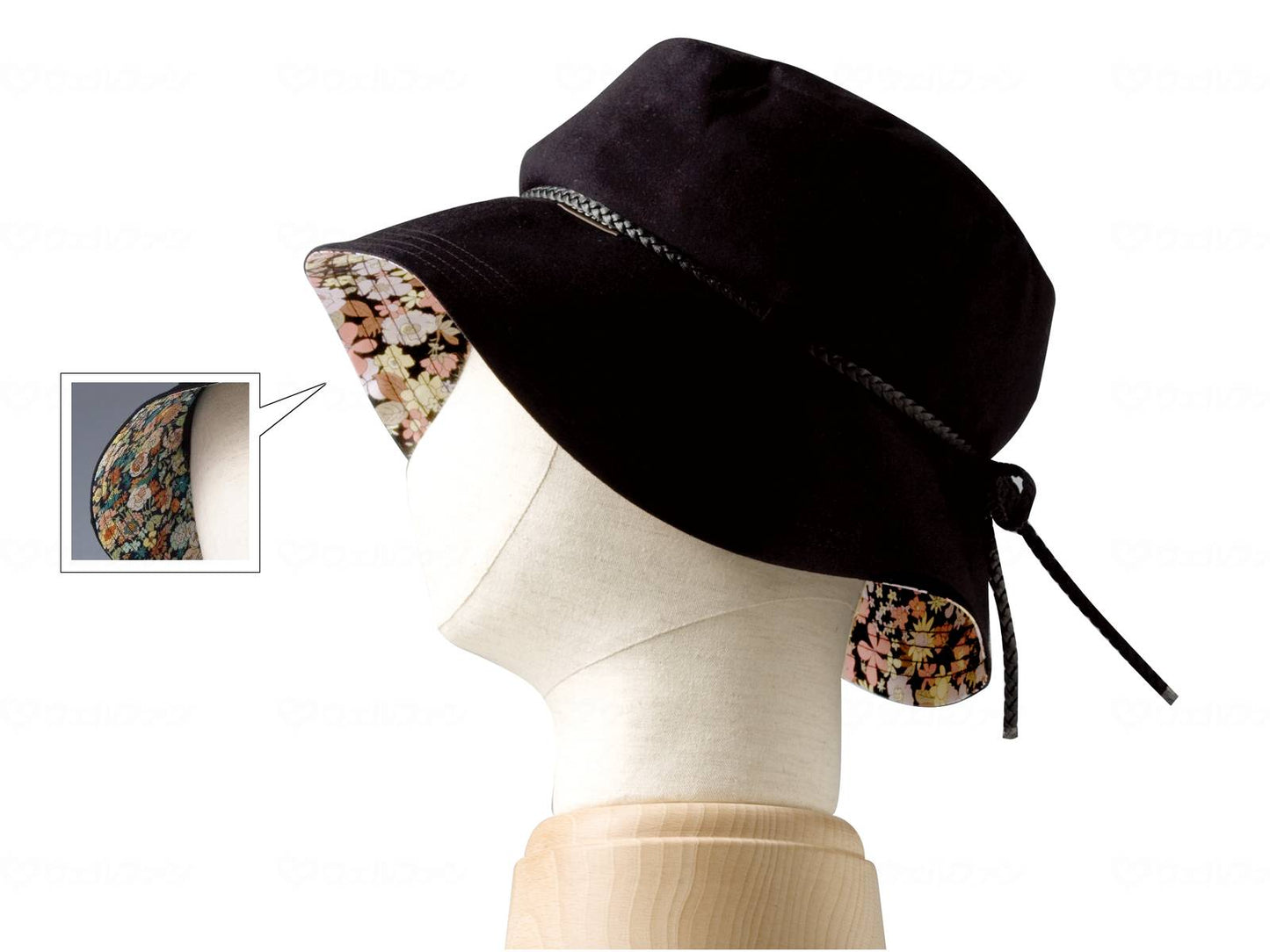 Special clothing abonet + JARI Hat Flower Black Free