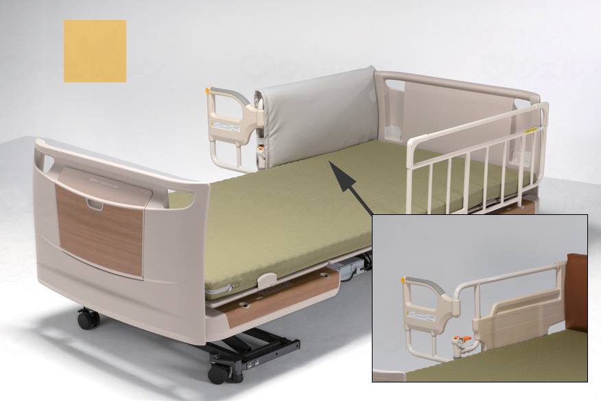 特殊衣料サイドレールクッションカバー(L字用) イエロー