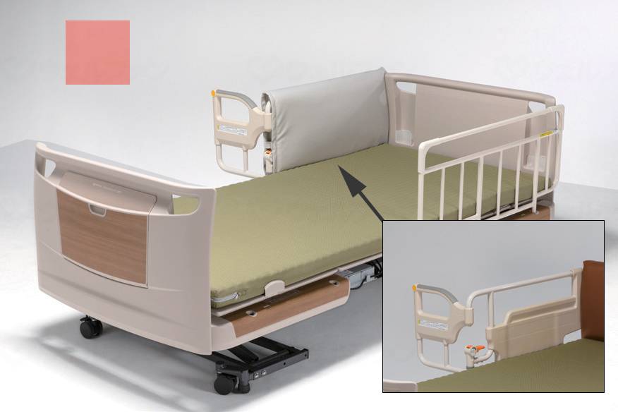 特殊衣料サイドレールクッションカバー(L字用) ピンク