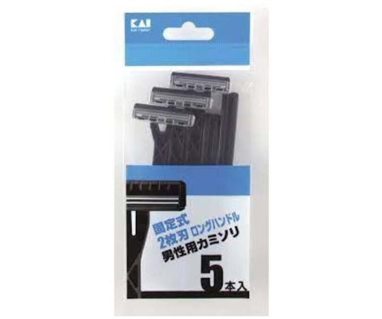 2-blade razor, fixed 5 pieces, no smoother, 1 bag (5 pieces)