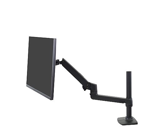 LX Desk Mount LCD Monitor Arm Tall Pole Matte Black 45-537-224 1個