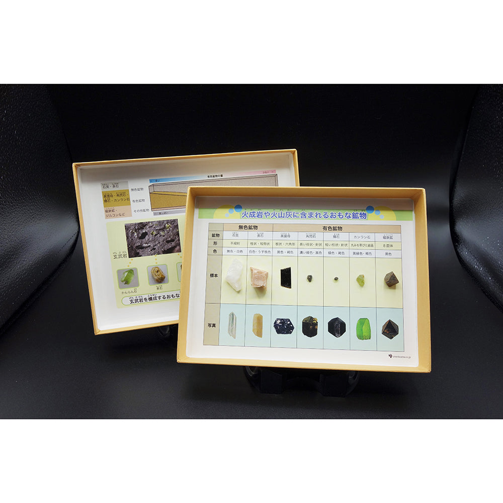 1 box of igneous rock-forming minerals