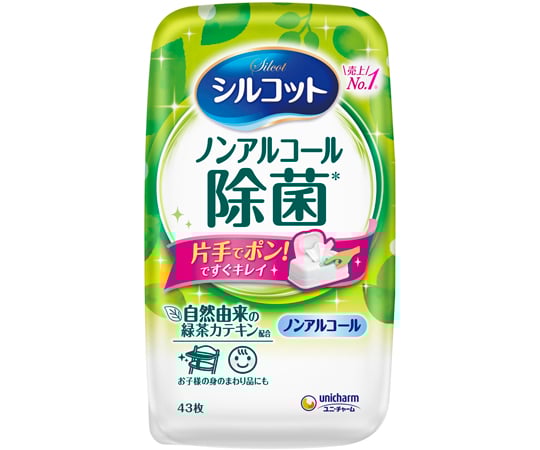 Silcot Non-Alcohol Disinfecting Wet Wipes 43 Sheets 1 Pack (43 Sheets)