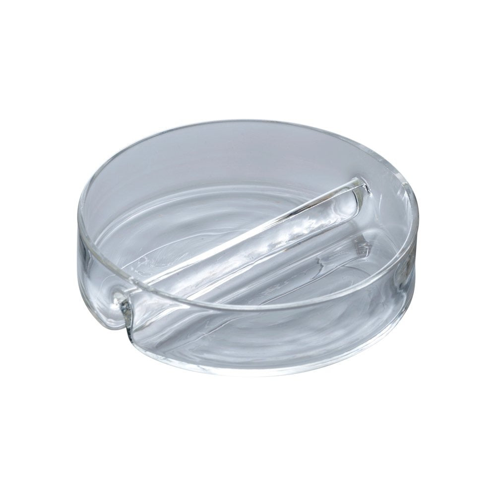 Compartment Petri dish with lid, 2 compartments, 1 set