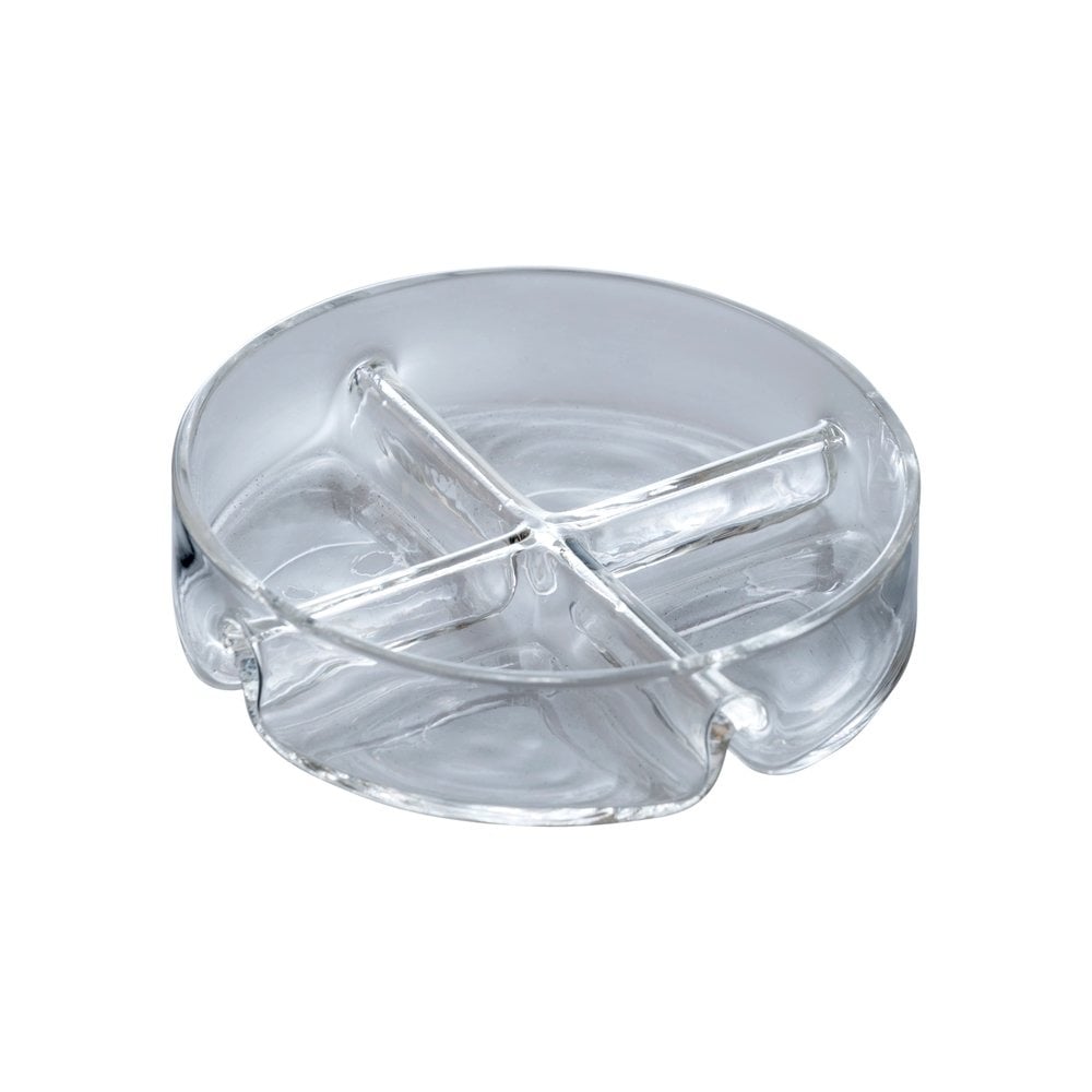 Compartment Petri dish with lid, 4 compartments, 1 set