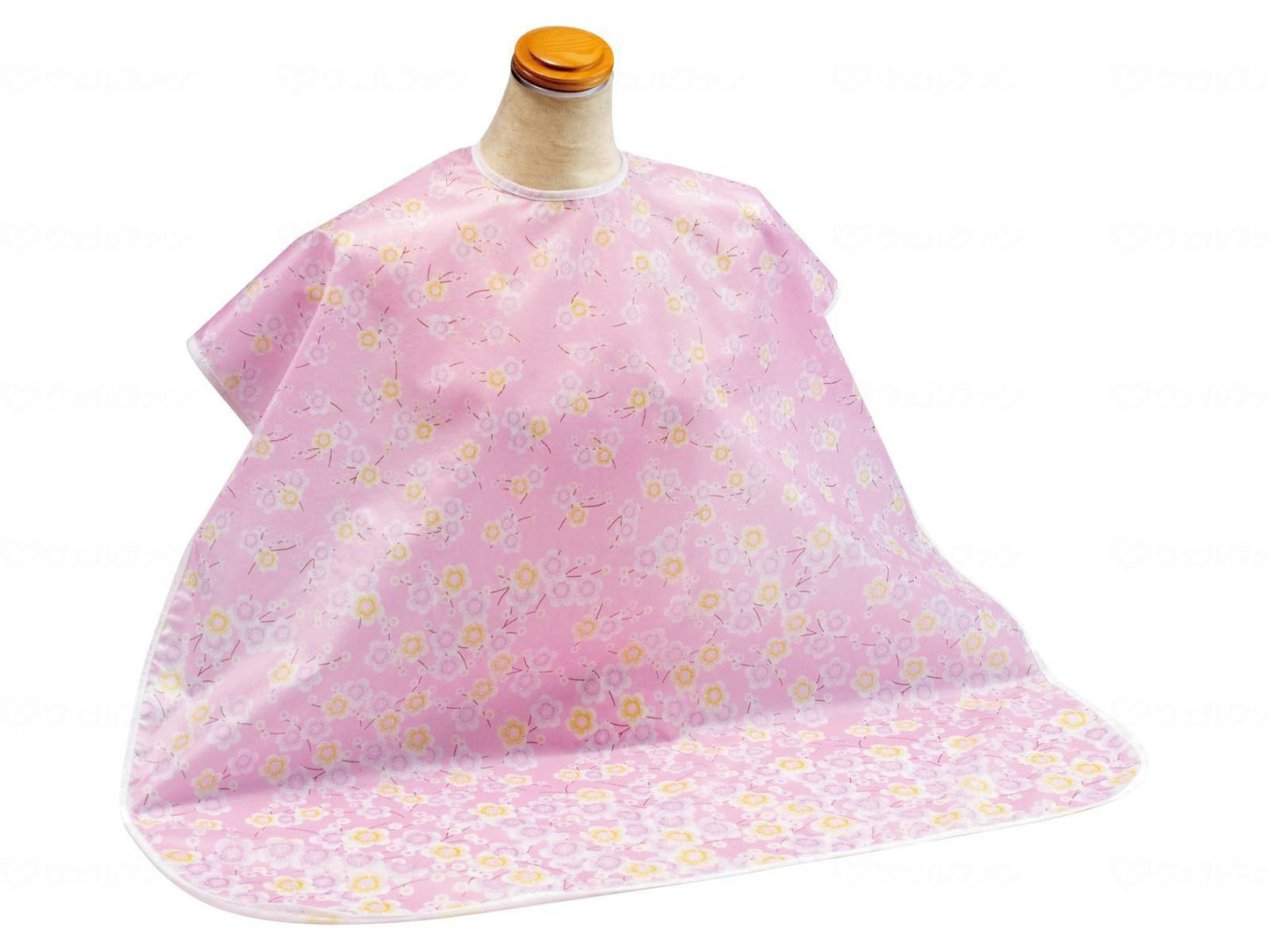 ピジョンタヒラ肩までおおえる食事エプロン ピンク