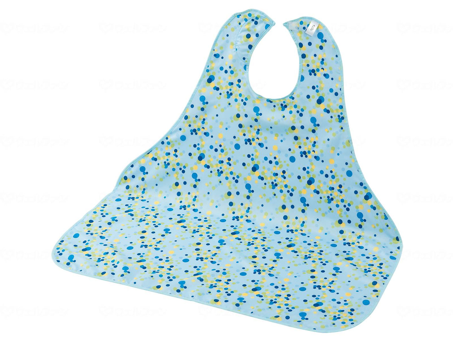 Pigeon Tahira Shoulder-Friendly Meal Apron, Blue Polka Dots