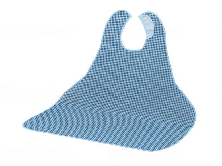 Pigeon Tahira Shoulder-Friendly Meal Apron Check Blue