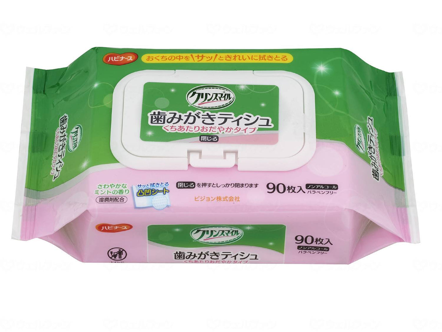 ピジョンタヒラ歯みがきティシュ くちあたりおだやかタイプ90枚 ケース