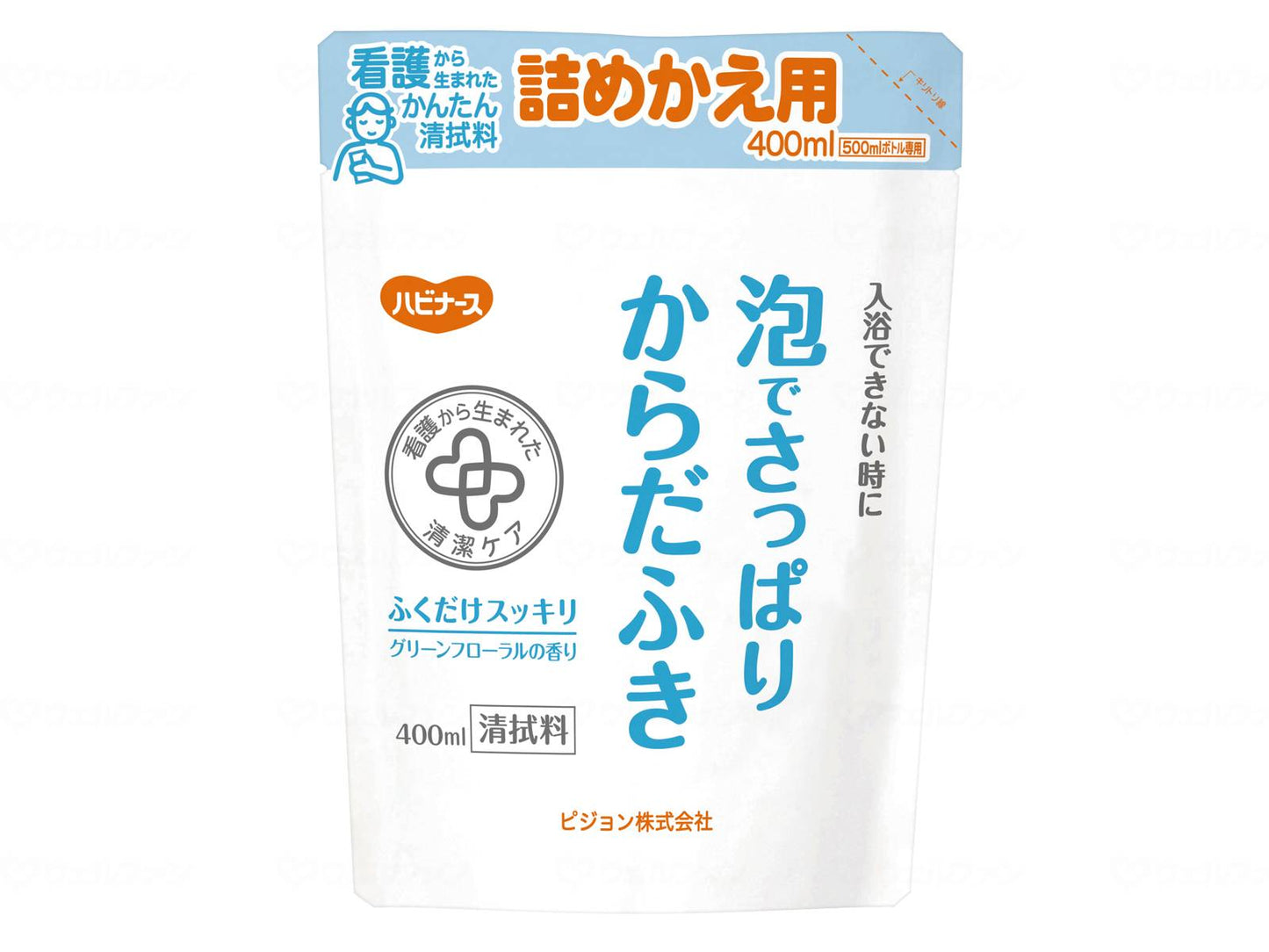 Pigeon Tahira Foam Refreshing Body Wipe Refill Bag 400ml