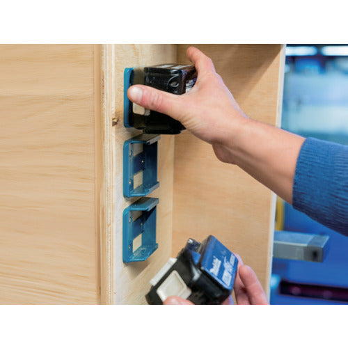 ステルスマウント バッテリーマウントマキタ18V用(6個入り)ブルー BM-MK18-BLU-6 1 個