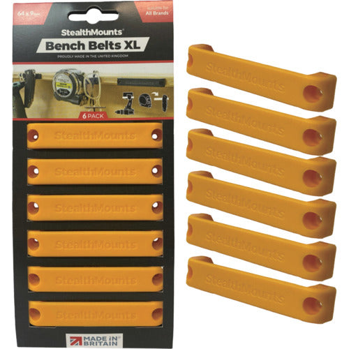 Stealth Mount Bench Belt XL (6 pieces) Yellow BB-XL-YLW-6 1 piece