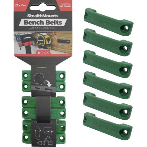 스텔스 마운트 벤치 벨트(6개들이) 그린 BB-GRN-6 1개