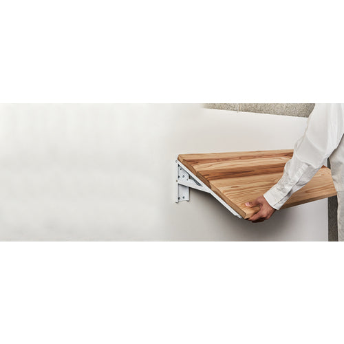 TANNER 大型おりたたみ棚受けジャンボ 60cm 白 B-60 1 本