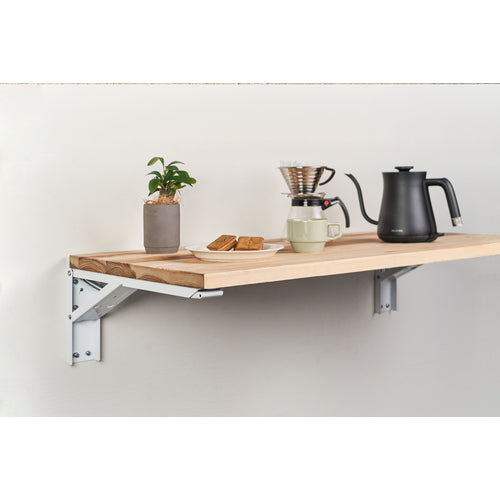 TANNER Large Folding Shelf Bracket Jumbo 45cm White B-45 1 piece