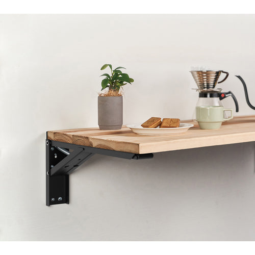 TANNER Large Folding Shelf Bracket Jumbo 60cm Black BB-60 1 piece