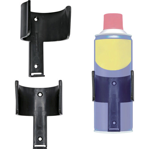 ステルスマウント スプレー缶ホルダー(2個入り)ブラック OM-CAN-BLK-2 1 個