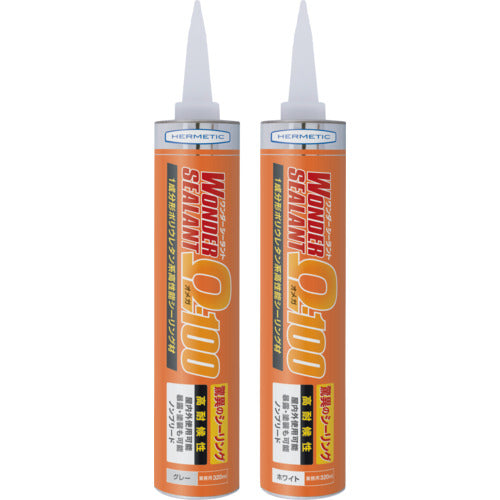 Hermetic Urethane Resin High Weather Resistant Sealant Omega 100 White 320ml OMEGA100W320 1 pc