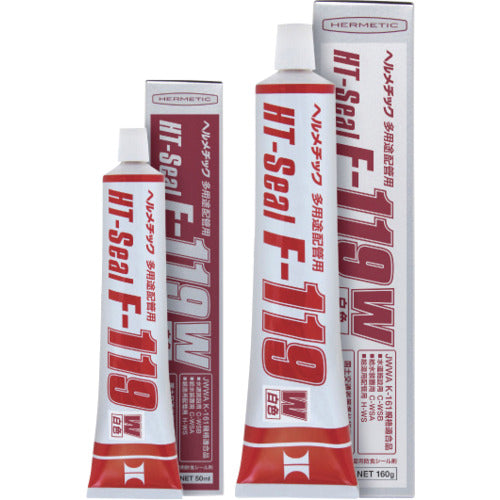 ヘルメチック 多用途配管用シール剤 F−119W(白色) 50ml F-119W50 1 個