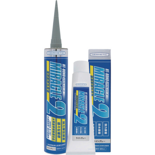 Hermetic Multi-purpose Elastic Waterproof Adhesive Miracle 2 Light Gray 330ml MIRACLE2LGY330 1 pc