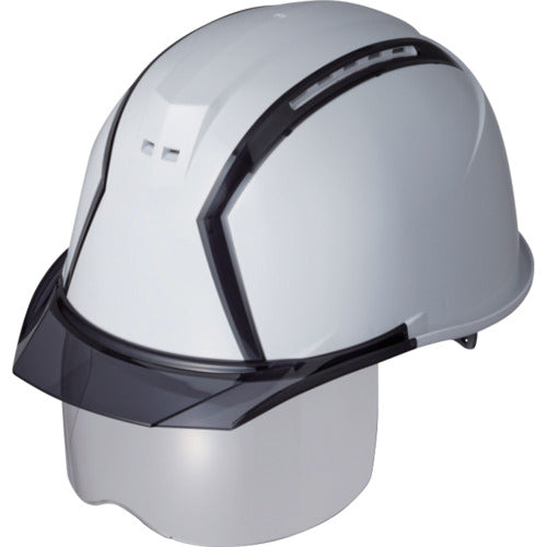 스미햇 MXCS형 모체(스노우 화이트)・바이저(그레이스모크)・실드 첨부 MXCS-B-12-G 1개