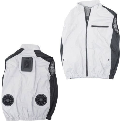 サンコー 【数量限定モバイルバッテリー2個無料】圧倒的に冷える 冷蔵服3 シルバーグレー 5L TKCV245GY-SET 1 着