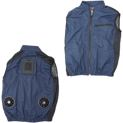 サンコー 【数量限定モバイルバッテリー2個無料】圧倒的に冷える 冷蔵服3 ネイビー 3L TKCV243NV-SET 1 着