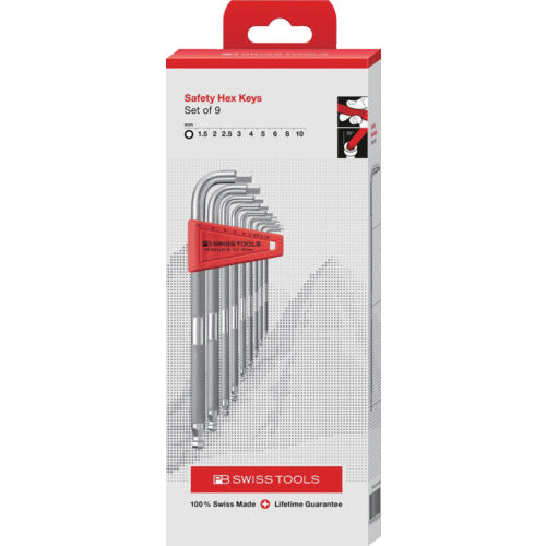 PB 스위스 툴즈 안전 육각 렌치 세트(홀더 부착) 3212.LH-10CBB 1 S