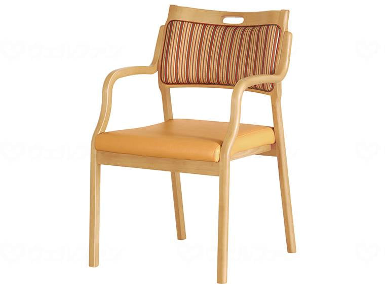 Glory Plan Stacking Chair Care-112-HAC Orange Half Arm Type