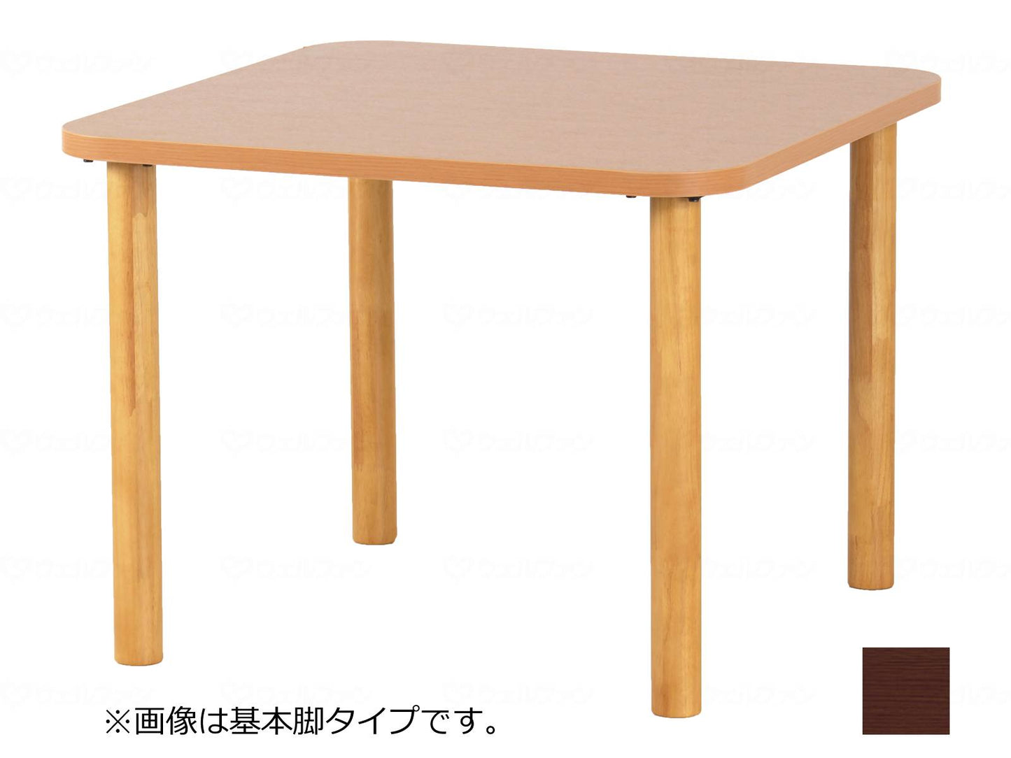 Glory Plan Anti-Virus Melamine Table Brown 90*90cm Basic Legs