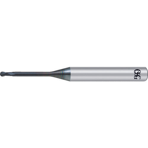 OSG DIA 코트 초경 볼 엔드밀 2날 볼 반경 0.5mm 목하장 10mm 8505212 DIA-LN-EBD-R0.5X10 1개