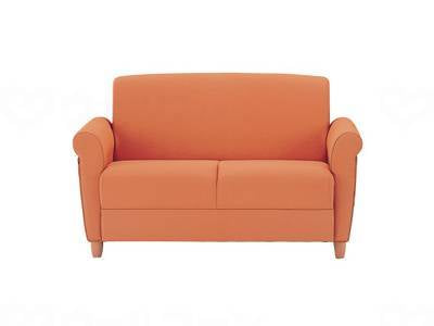 イメディアバケーションソファ VCT-250 V0286:オレンジ 2人掛