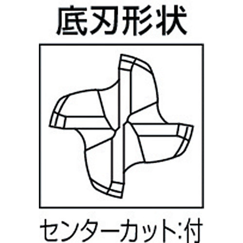 OSG 超硬ラフィングエンドミル WXコートラフィング 4刃 刃径20mm 刃長38mm 全長105mm 3016920 WX-RESF-20 1 本