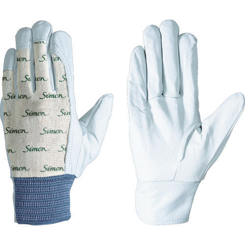 Simon genuine cowhide gloves with knit upper and elastic cuffs CG126 L CG126 L 1 pair