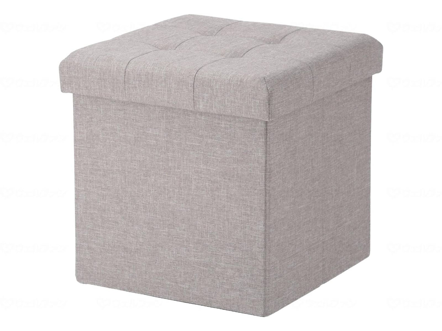 不二貿易ハント ボックススツール ライトグレー 30cm