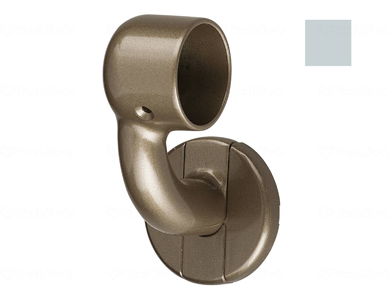 Shirokuma BR-604L C-shaped bracket L stop silver 35 left