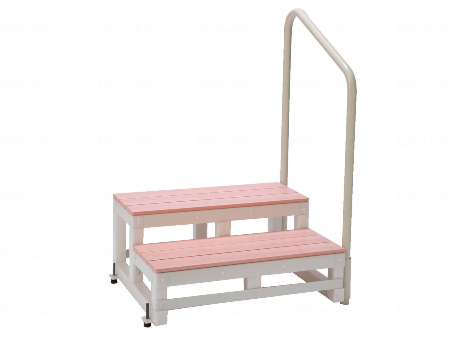 배리어 프리 타케우치 배리어 프리 발판 2단 핑크 우측 난간 부착(17 cm)