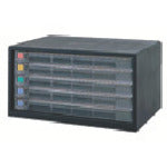 Nakabayashi Document Case Avante V2A3 Letter Case Shallow 5 Tiers Black A3-55-D 1 Unit