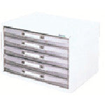 ナカバヤシ 書類ケース アバンテケ−ス A4 横型 5段 白 AL-W5-W 1 台