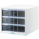 Nakabayashi Document Case Avante V2 Letter Case B4 Vertical 3 Drawers White BL-M33-W 1 Unit