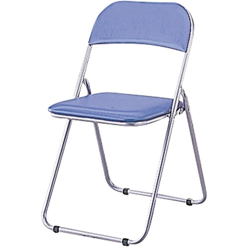 ナカバヤシ NEW折りたたみチェア パイプ椅子 ブルー CX-201B 1 台
