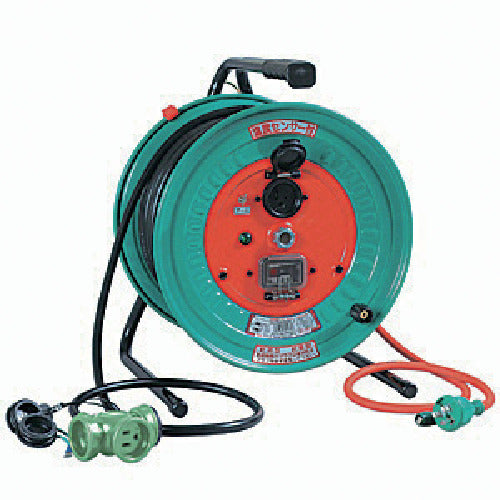 NICHIDO 전공 드럼 옥외형 깜박임 릴 과부하 누전 보호 연계 차단기 부착 30m RBW-EK30S 1대