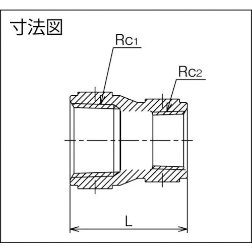 FLOBAL 異径ソケット(SUS304TP) 04101822 VRS-1210 1 個