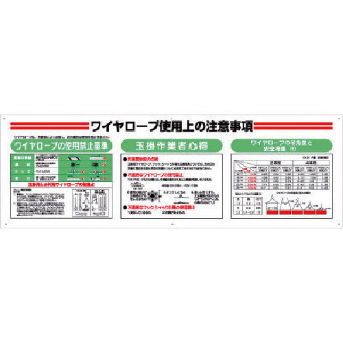 Unit Sign Item Set Wire Rope 331-13A 1 piece