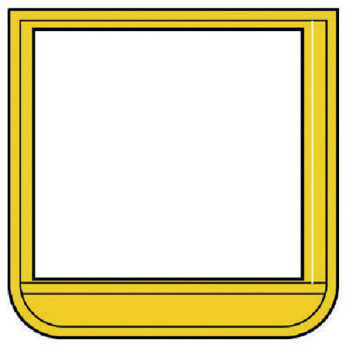 Unit Pocket Badge Yellow Soft Vinyl 60 x 60 mm 368-13 1 sheet