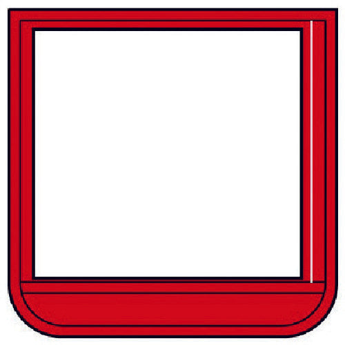 Unit Pocket Badge Red Soft Vinyl 60 x 60 mm 368-15 1 sheet