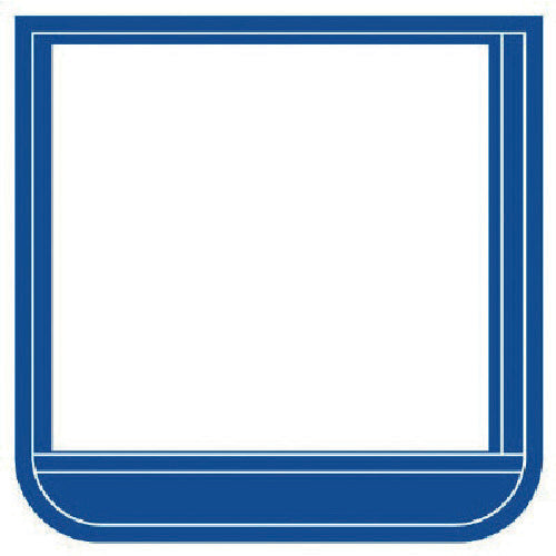 Unit Pocket Badge Blue Soft Vinyl 60 x 60 mm 368-16 1 sheet