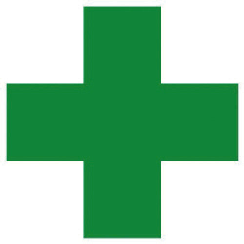 유닛 녹색 십자 스티커 120×120mm) 5매 세트 371-12 1 세트