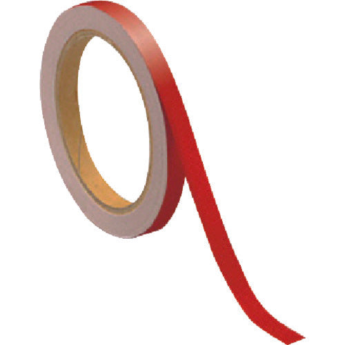 ユニット 反射テープ赤 ポリエステル樹脂フィルム 10mm幅×10m巻 374-33 1 組